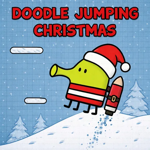 Play Doodle Jumping Christmas now!