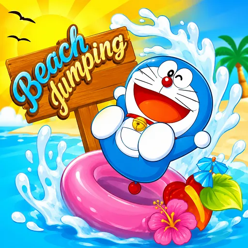 Play Doraemon Beach Jumping now!