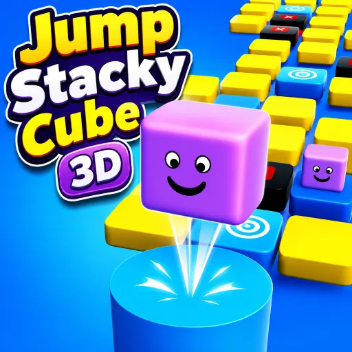 Play Jump Stacky Cube 3D now!