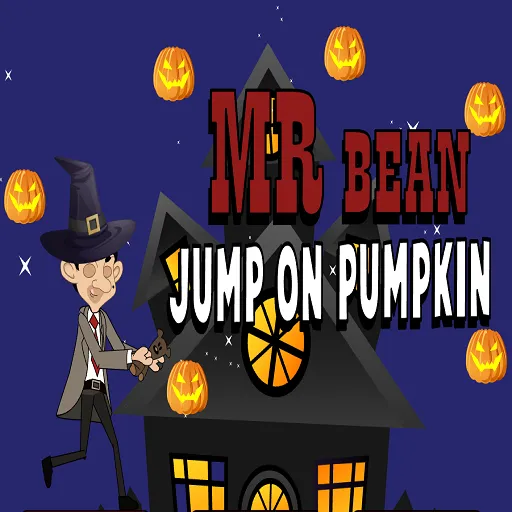 Play Mr Bean Jump on Pumpkin now!