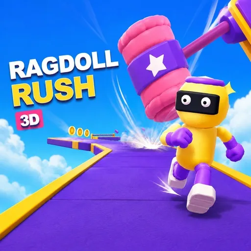 PLay Ragdoll Rush 3D: Sky Race now!